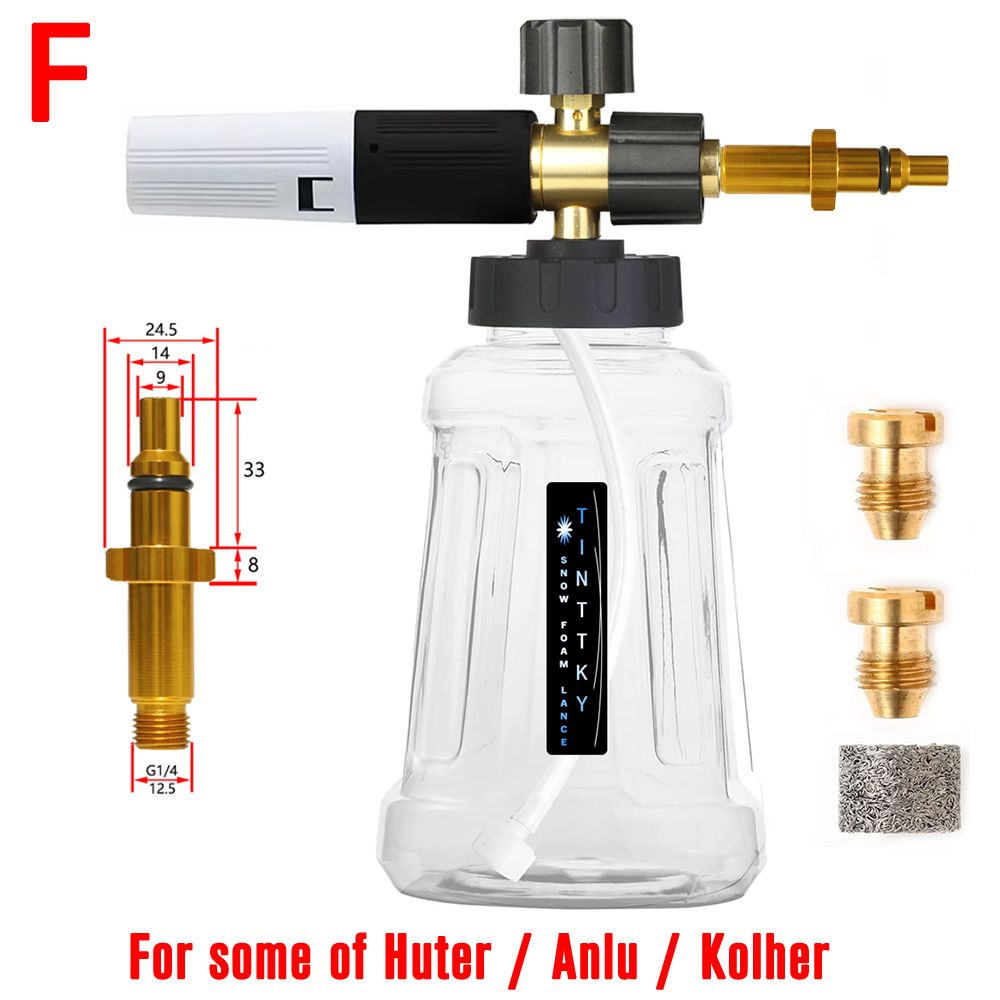 TINTTKYE Мойка высокого давления сопло Пенная насадка (пеногенератор ...