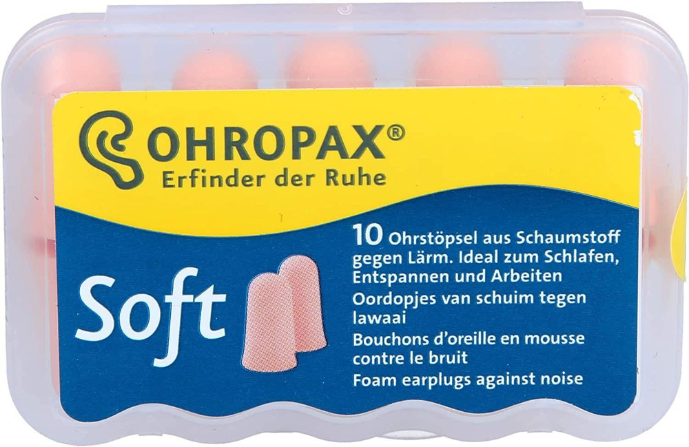 Ушная пробка Ohropax мягкая пена (10 затычек для ушей Немецкое производство)  #1