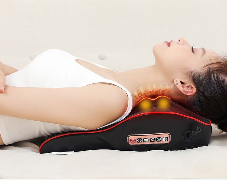 Электрический массажер для спины, шеи и плеч, Массажная подушка для ...