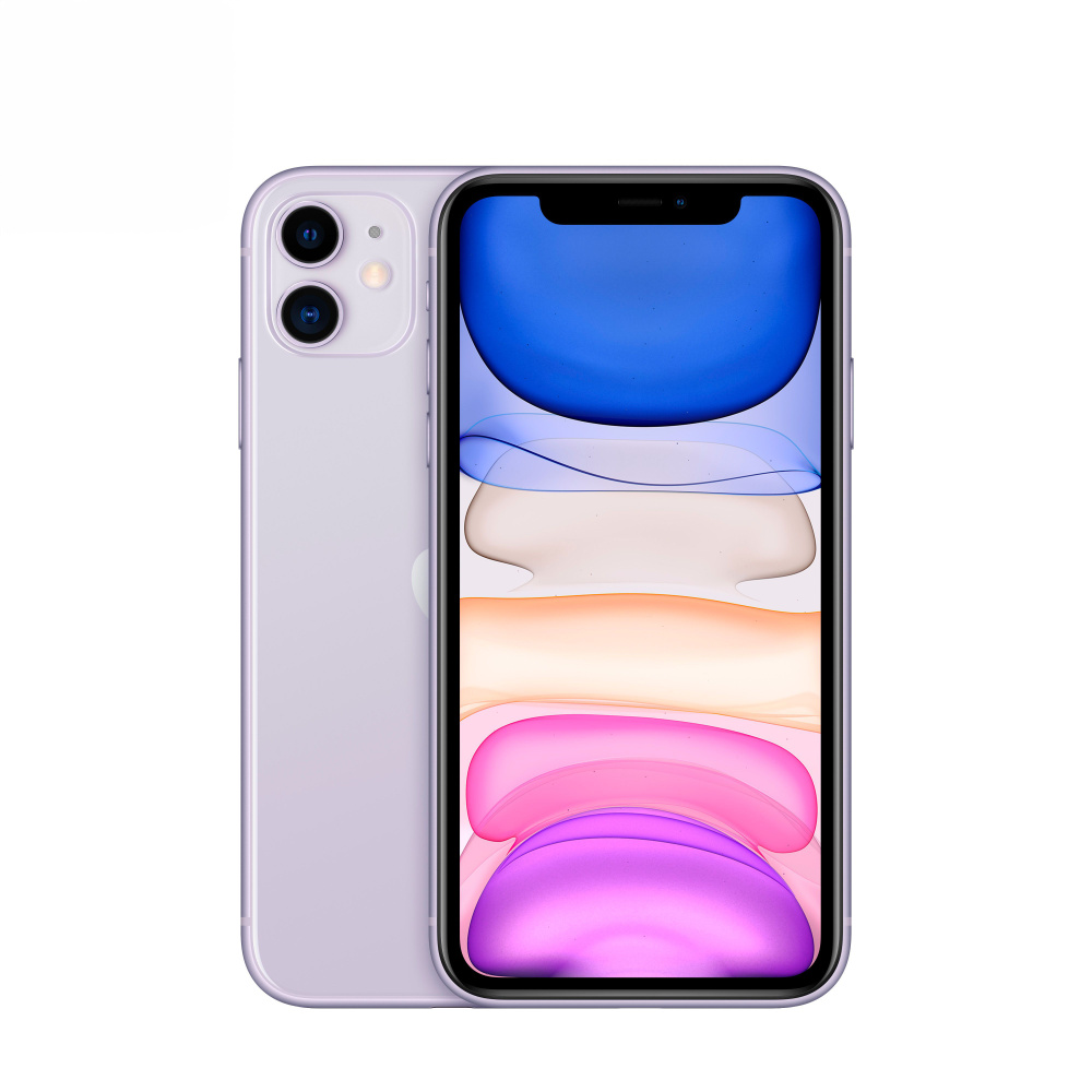 Apple Смартфон iPhone 11 B Ростест (EAC) 256 ГБ, фиолетовый #1