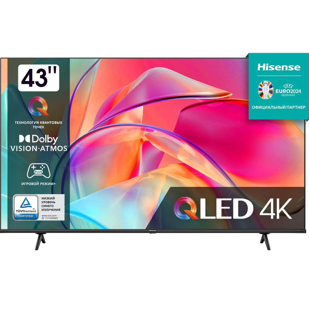 Hisense Телевизор 43", черный #1