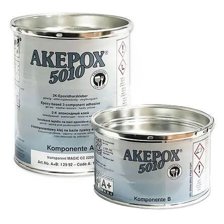 Желеобразный клей AKEPOX 5010 AKEMI (Акепокс 5010 Акеми) для камня, прозрачно-молочный, банка 1 кг.  #1