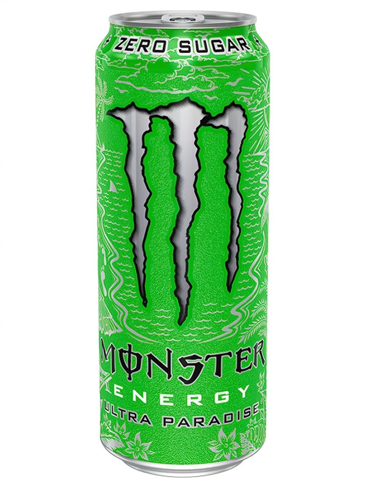 Энергетический напиток из Ирландии Monster Energy ZERO-SUGAR ULTRA PARADISE (Киви, Лайм с намёком на #1