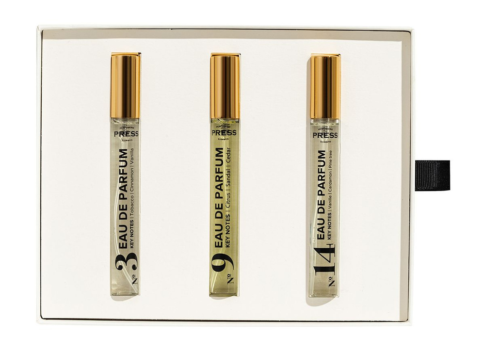 Press Gurwitz Perfumerie Fragrance №3 №9 №14 Set