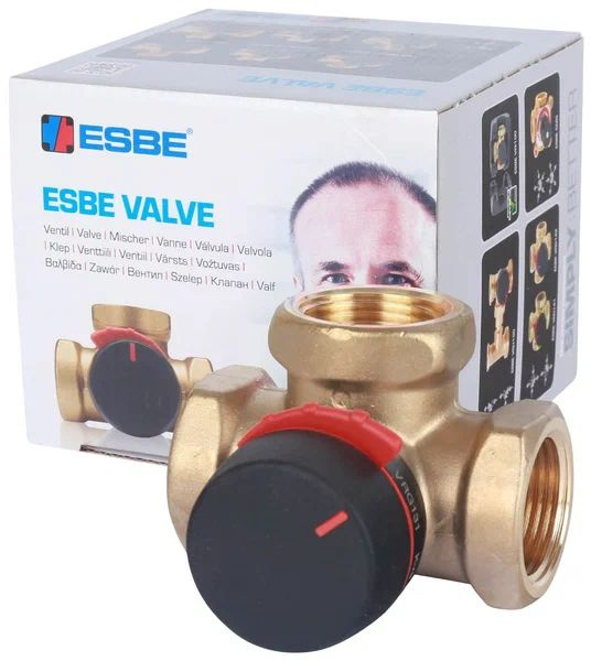 ESBE VRG131 (11600400) DN15, Kvs 1.6, 1/2" вн.р трехходовой смесительный клапан  #1