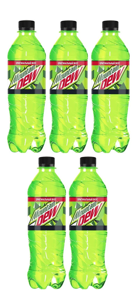 Набор из 5 газированных напитков Mountain Dew, 5 шт по 0,5 л #1