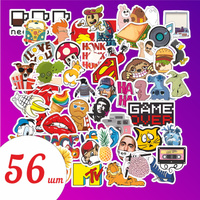 Набор наклеек для творчества, большие бумажные стикеры самоклеющиеся ...