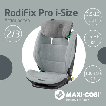 Autokrēsliņš Maxi-Cosi RodiFix AirProtect, IsoFix, authentic black