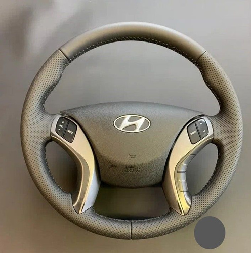 Оплетка на руль для автомобиля Hyundai Elantra 2012г. (Хендай элантра ...