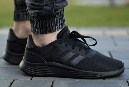 Adidas lite racer full hot sale black