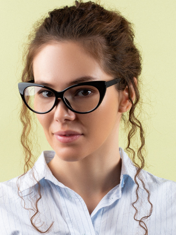 Оправа для очков женская, имиджевые очки, LUXWAY, 1 шт, цвет черный ...