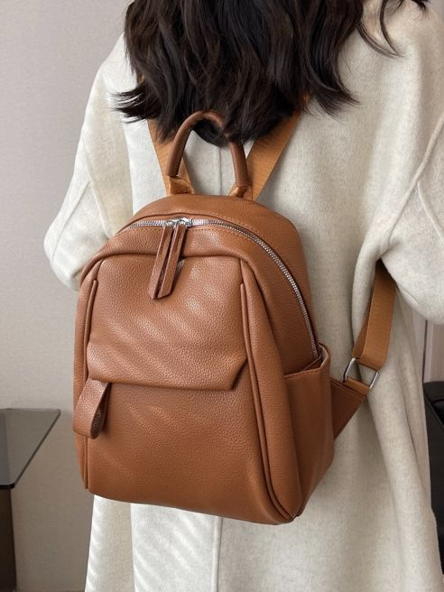 Женский городской рюкзак из экокожи DORIZORI Модель 63 Коричневый ...