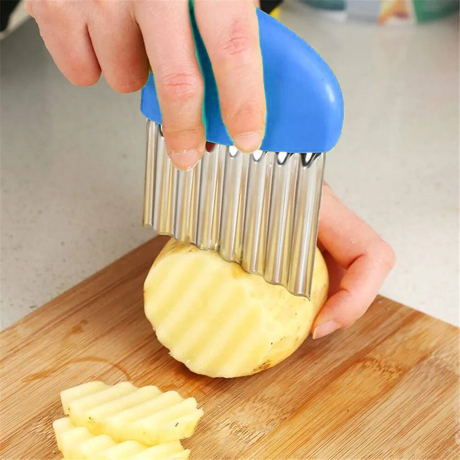 Нож для сыра волнистый Potato Cutter. Фигурный нож для картофеля. Фигурный нож для овощей. Овощерезка для картофеля.