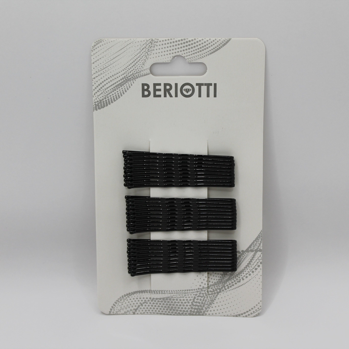 Невидимки для волос Beriotti- графитовый черный
