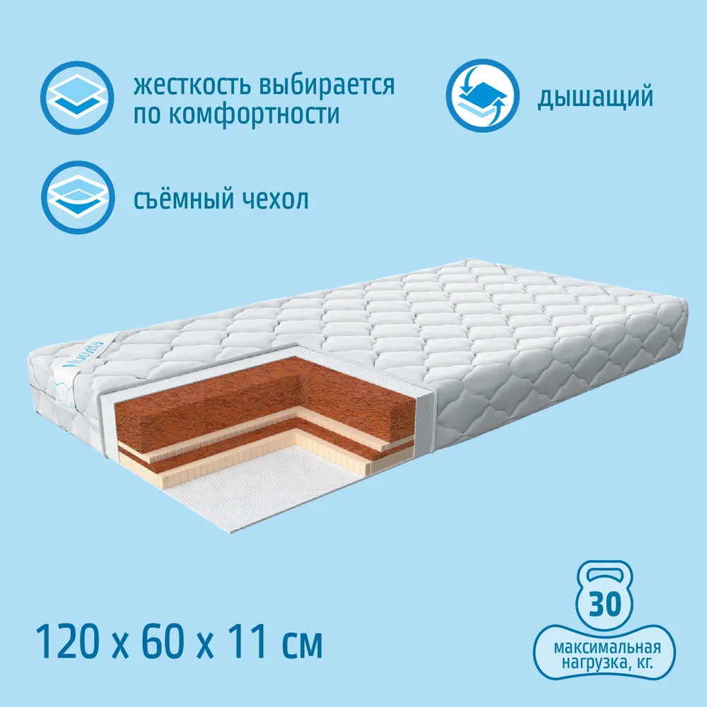 Матрас детский Nuovita Strato 60x120 ортопедический