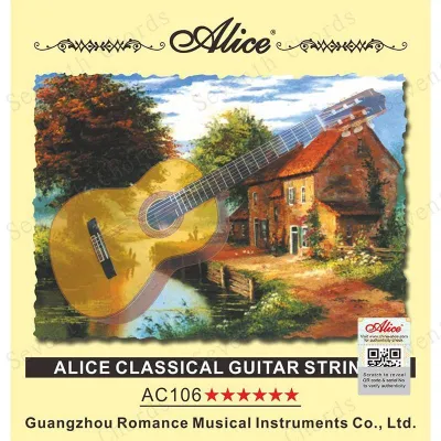 Струны для акустической и классической гитары Alice AC106, нейлоновые, посеребренная медь Похожие товары