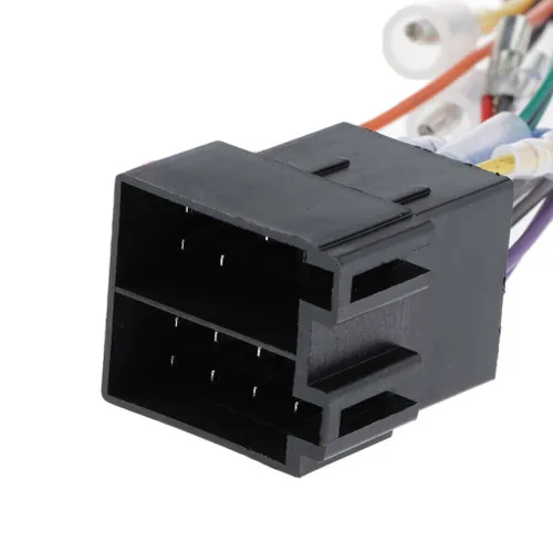 Разъем для подключения автомобильной магнитолы ABS по стандарту ISO (пластик + металл)