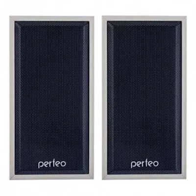 Колонки Perfeo "CABINET" 2.0, мощность 2х3 Вт (RMS), белый дуб, USB