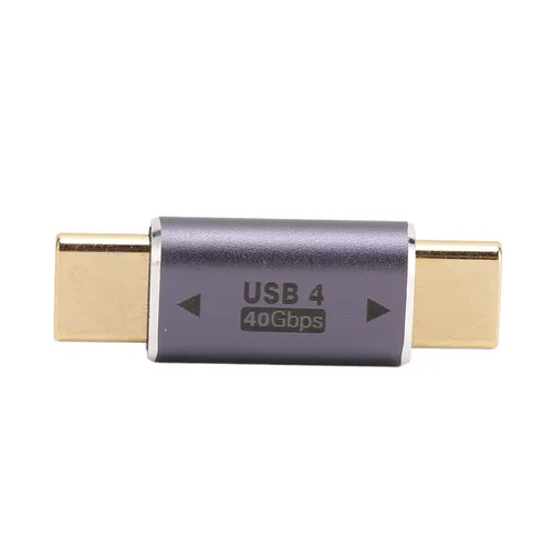 USB-C адаптер, USB 4.0 40 Гбит/с, быстрая зарядка PD 100W, передача видео 8K, позолоченный разъем, д