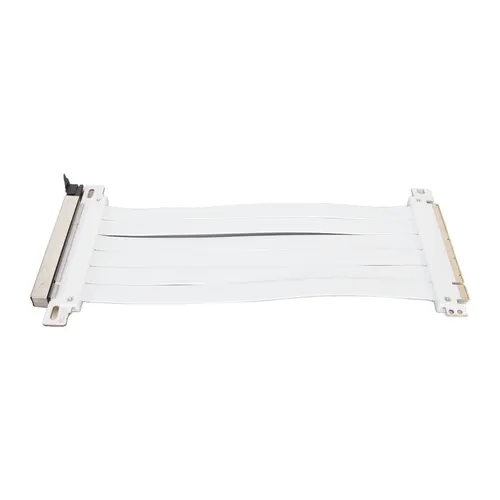 Удлинитель PCI-E 3.0 x16 для видеокарты, 30 см, белый, с защитой от EMI, гибкий кабель для вертикаль