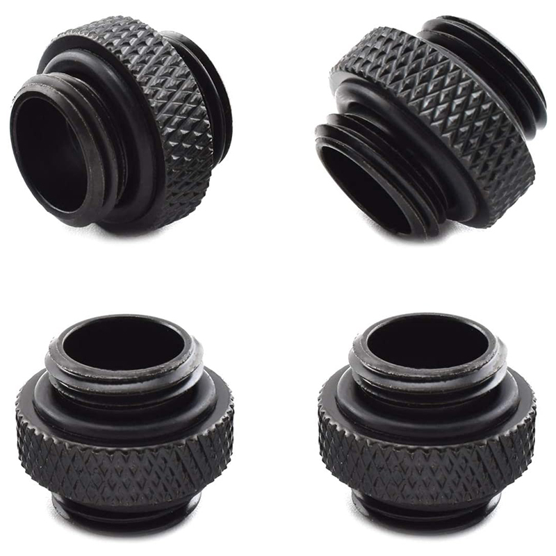 4шт.вупаковкеG1/4дюйма5ммснаружнойрезьбойигерметичнымуплотнительнымкольцомдляудлинительногофитингадлясистемводяногоохлажденияПК