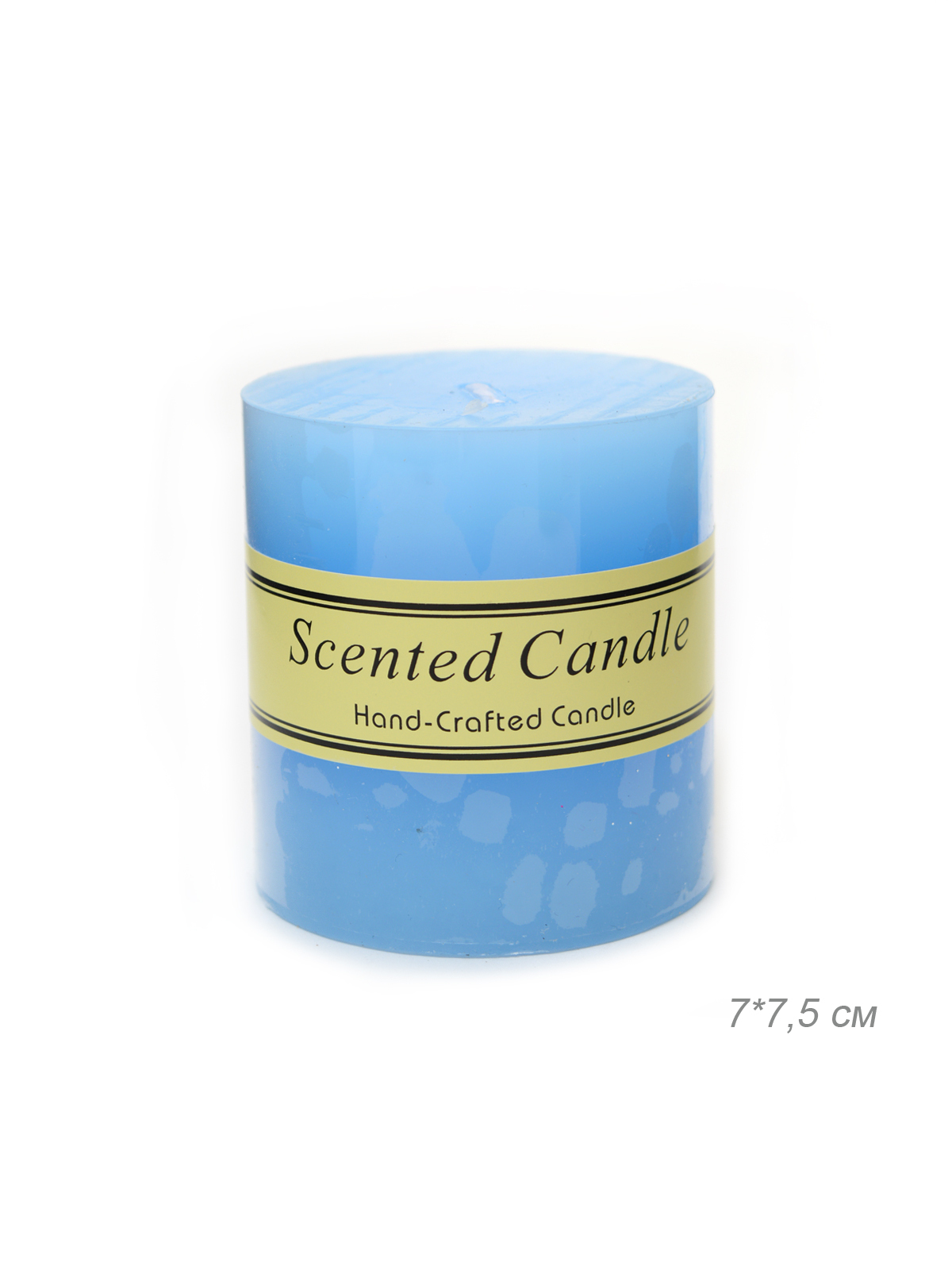 Свеча столбик 7х7,5 см, голубой Свеча столбик 7х7,5 см, голубой