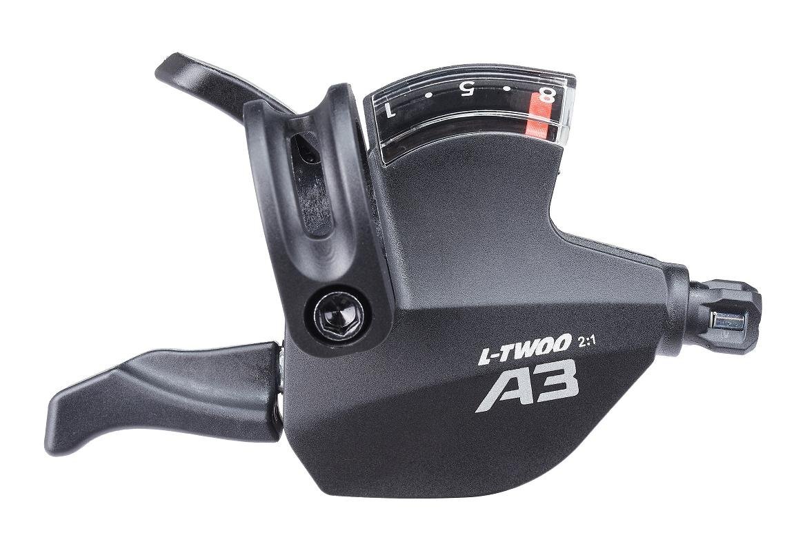 Шифтер правый L-TWOO A3 8ск., 2:1, Shimano совместим, Кабель со сверхнизким трением, Индикатор передачи Шифтер правый L-TWOO A3 8ск., 2:1, Shimano совместим, Кабель со сверхнизким трением, Индикатор передачи