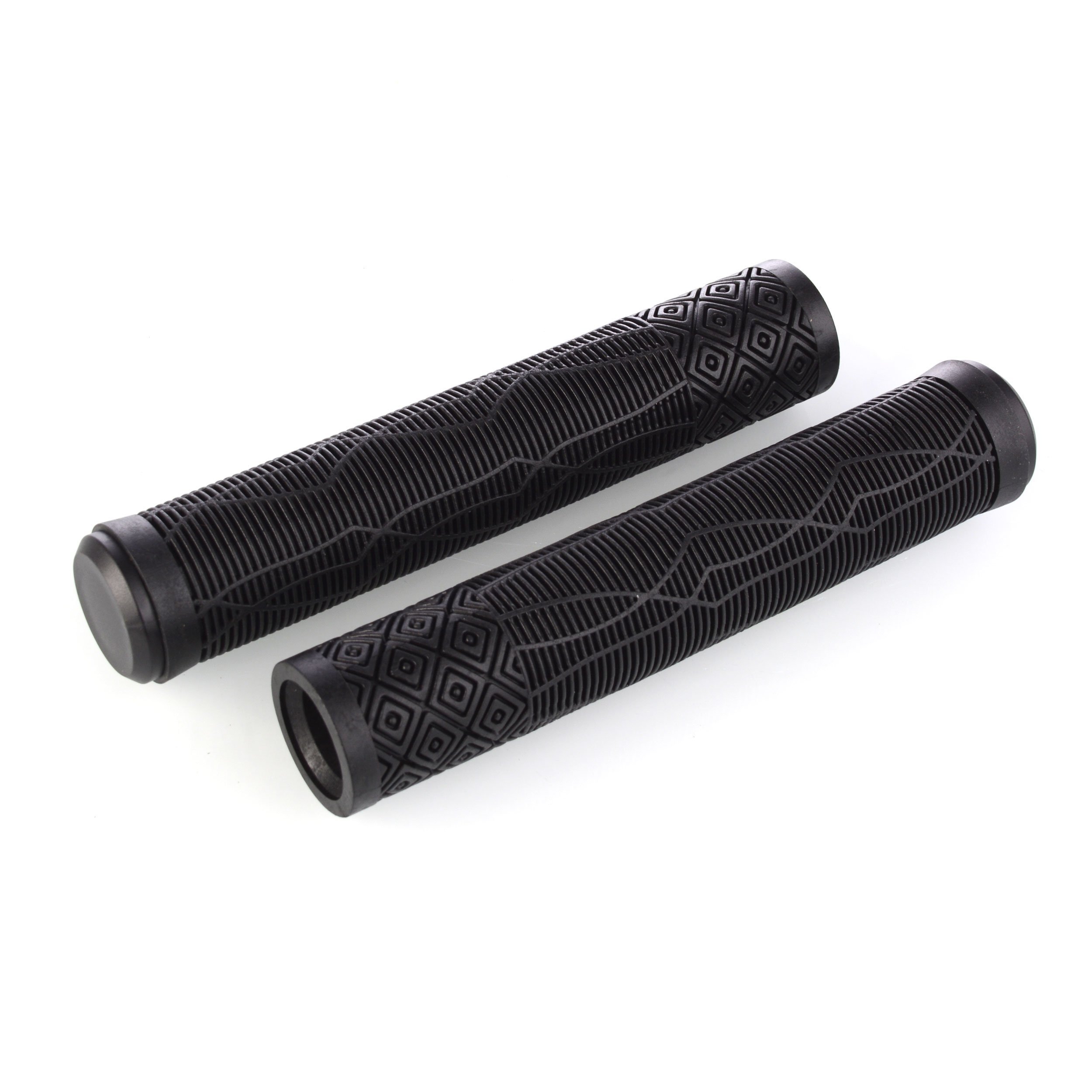 Грипсы для трюкового самоката COMIRON G5-1 160 мм, TPE, с заглушками, черные, вариант 2, 2 шт. — фото 2
