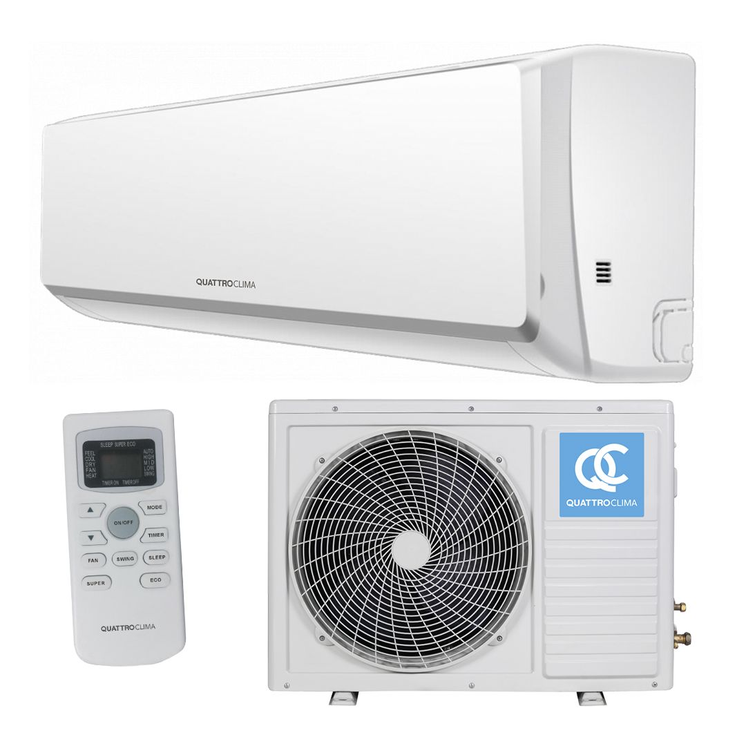 Настенный инверторный кондиционер (сплит система) QV-M18WAE/QN-M18WAE Quattroclima Monsone до 52 м2, белый, гарантия 3 года