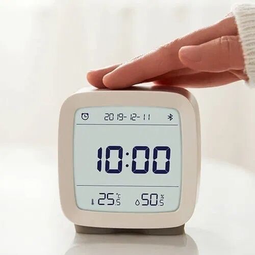 Xiaomi ClearGrass Bluetooth Thermometer Alarm Clock CGD1 White купить