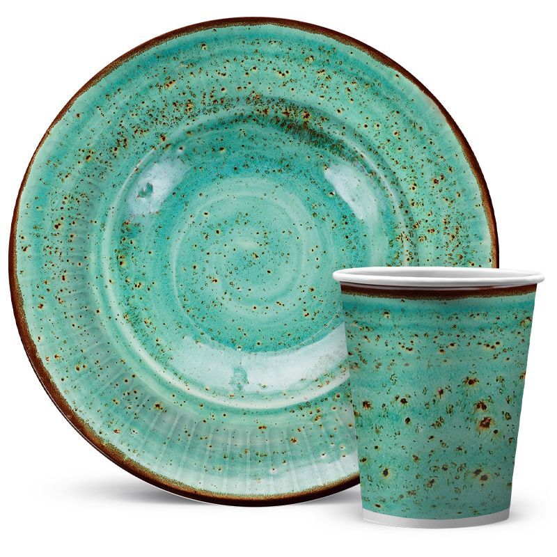 Набор бумажной одноразовой посуды для праздника ND Play / Керамика ...