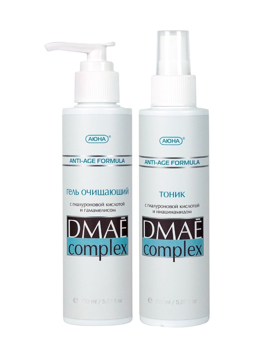 Набор Антивозрастной увлажняющий лифтинг тоник с ДМАЕ +Гель пенка для ...