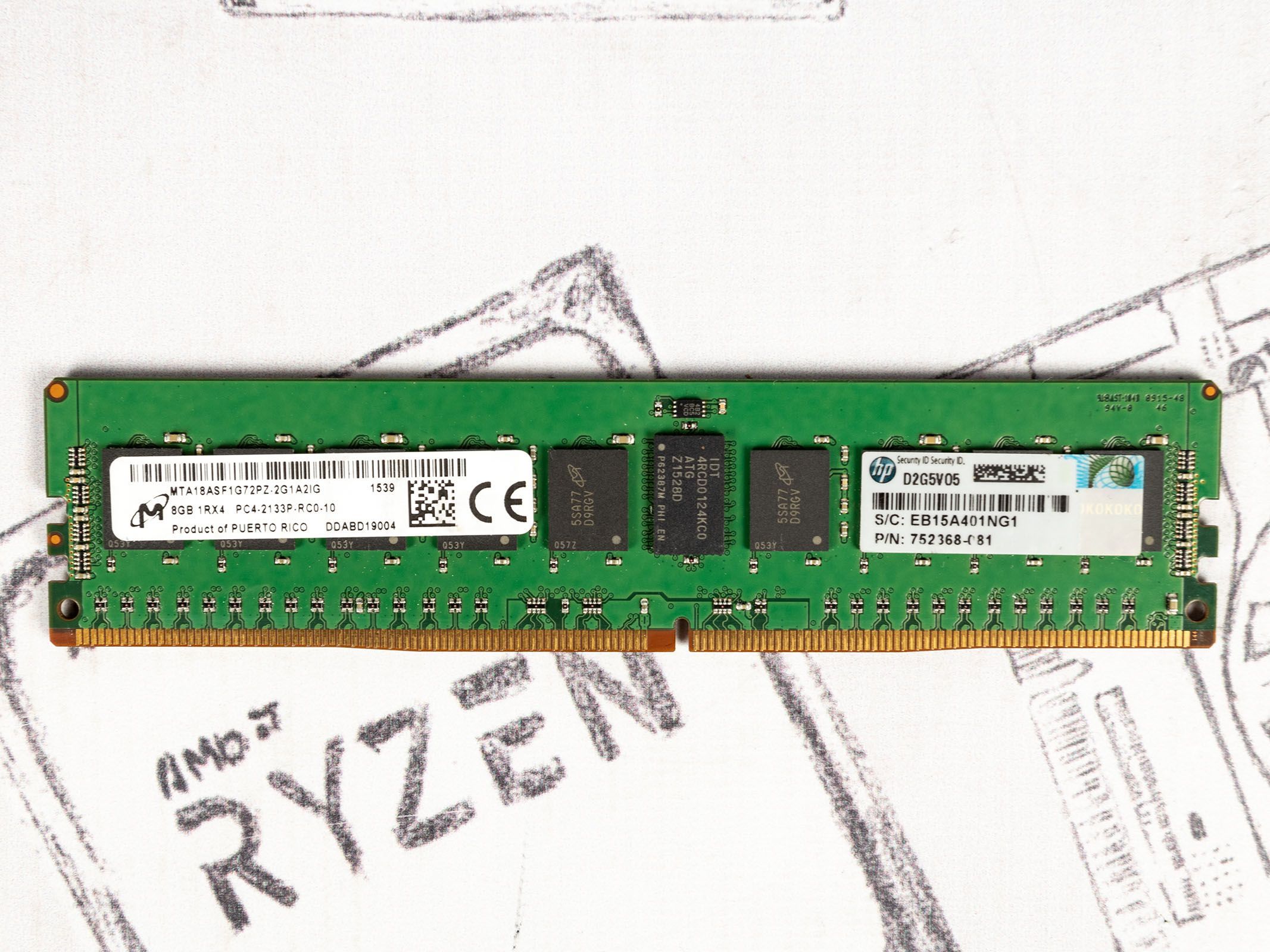 Модуль оперативной памяти Micron 8 ГБ DDR4 PC17000 2133 MHz CL 15