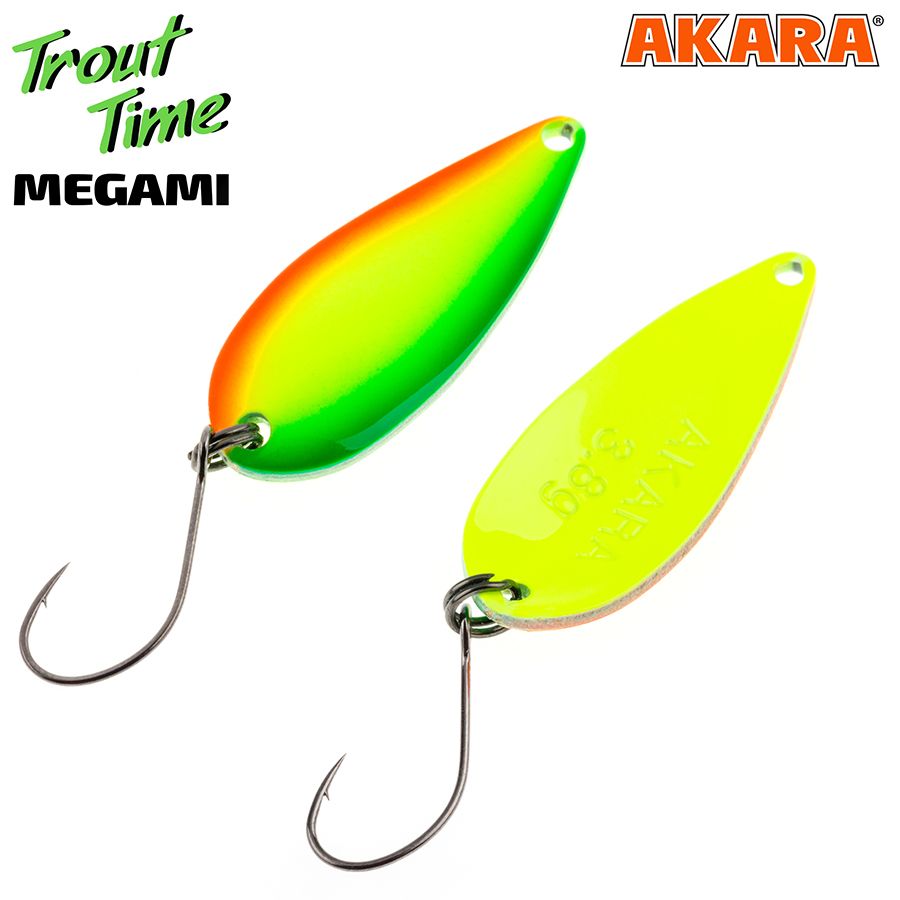 Блесна колеб. akara trout time megami 35 3,8 гр. 80,(набор из 1 шт)