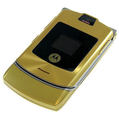 gold motorola flip phone