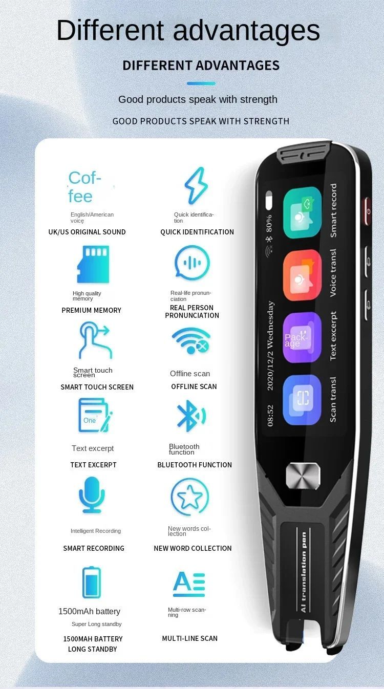 Автономное сканирование пером, сканирование на 61 языке, арабский ...