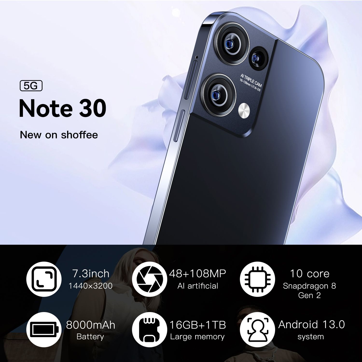 Смартфон ZUNYI Infin Note 30-10-syh - купить по выгодной цене в  интернет-магазине OZON (1376056495)