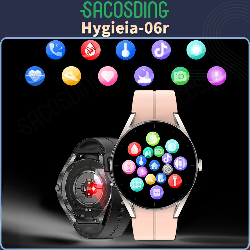 Купить Смарт-Часы SACOSDING Hygieia-01r-A, Экран 1.32" - Купить По.