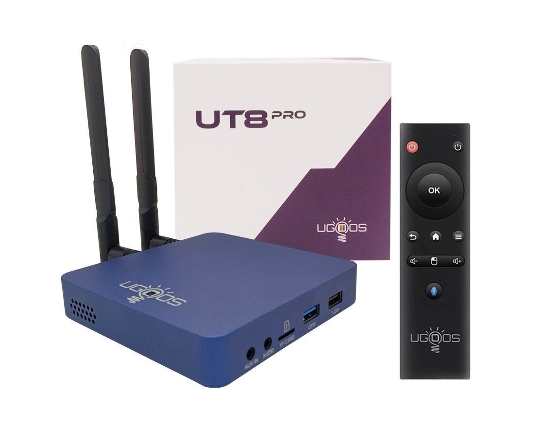 Медиаплеер Ugoos UT8 Pro, HDMI, RJ-45 Ethernet, USB, Оптический аудио ...