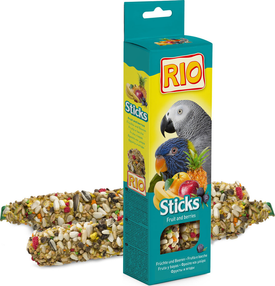 Rio Parrots Fruit & Berries / Палочки Рио для попугаев с Фруктами и Ягодами 2 х 90 г  #1