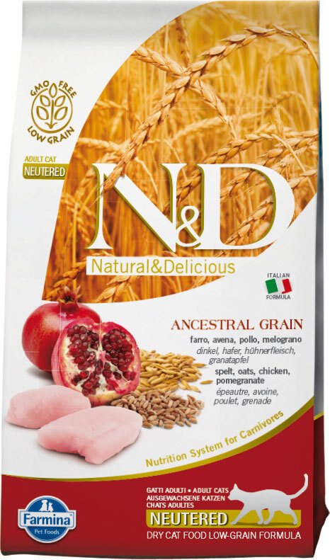 Сухой корм для кошек Farmina N&D Low-Grain Feline Chicken & Pomegranate ...