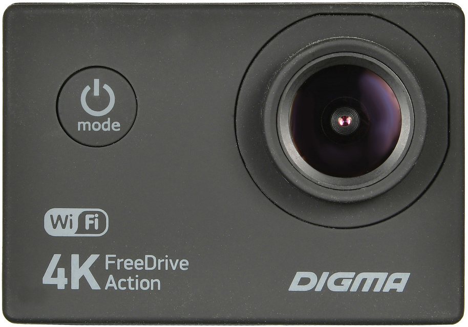 Видеорегистратор Digma FreeDrive Action 4K WiFi, черный #1