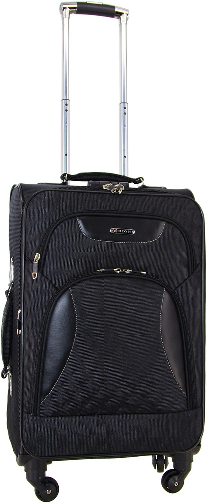 Чемодан Рион+ (RION+) R427-4, Ткань, 66 см, 52 литра, 4 колеса, M (56 ...