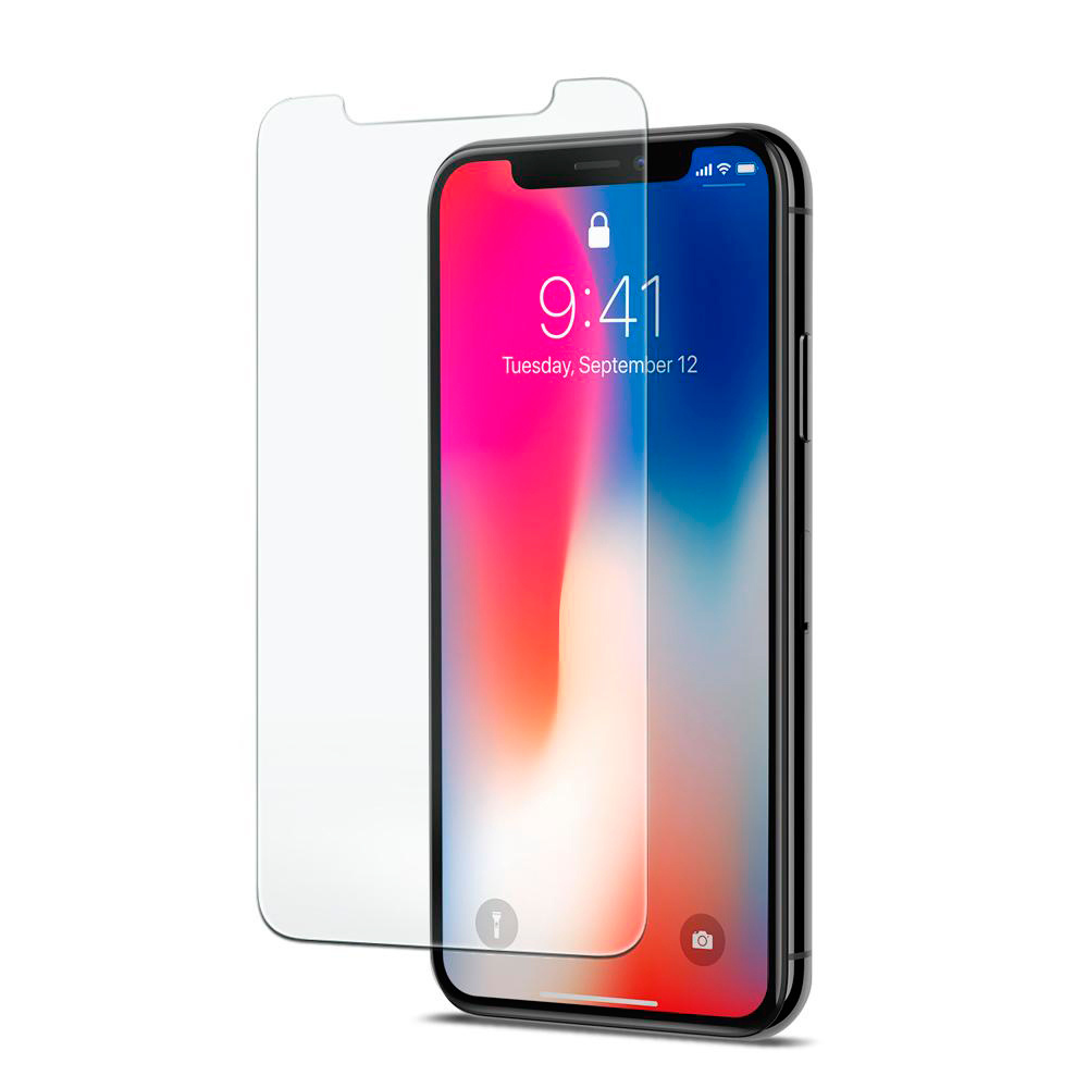 Защитное стекло для iPhone X/XS/11 Pro (на Айфон 10/10 эс/11 про), 2,5D,  прозрачное, полная проклейка, без рамки. Противоударное стекло для телефона.  Аксессуар для смартфона, защита экрана, переднего стекла - купить с  доставкой