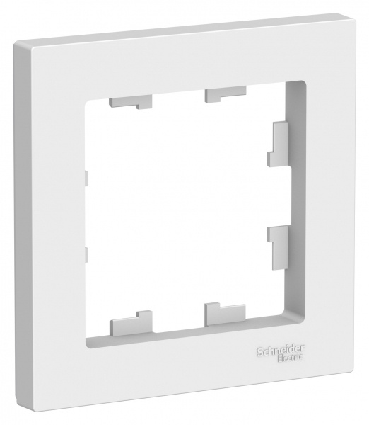 Рамка электроустановочная Schneider Electric AtlasDesign Белый 1-постовая ATN000101  #1