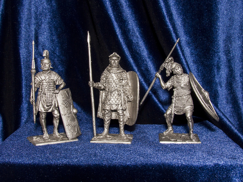 Набор оловянных солдатиков "Римские легионеры №3" 3 шт. купить на OZON ...