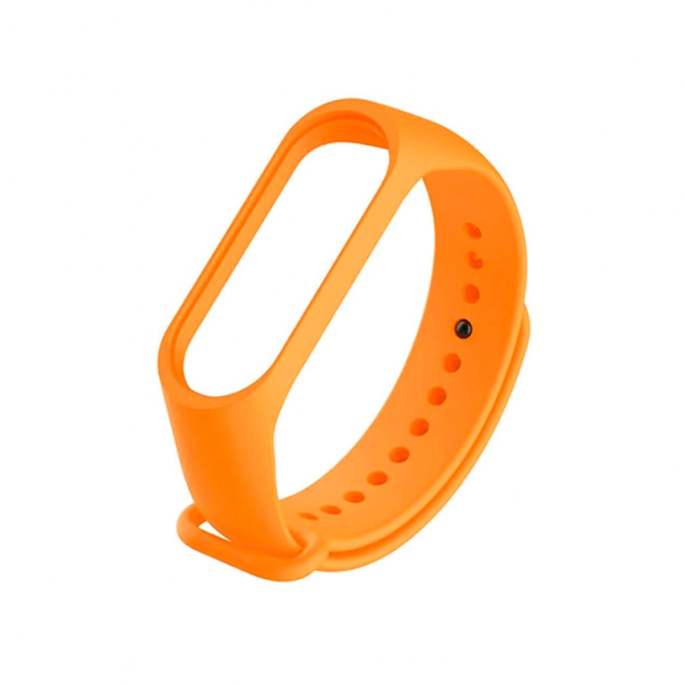 Ремешок силиконовый для Xiaomi Mi Band 5 (Orange) #1