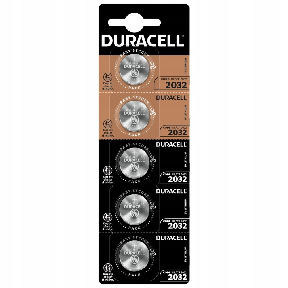 Батарейка Duracell CR2032 Lithium 3 V - 5 шт. Уцененный товар #1