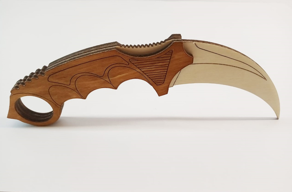 Деревянный нож Керамбит "Клык" 18см. - купить с доставкой по выгодным ...