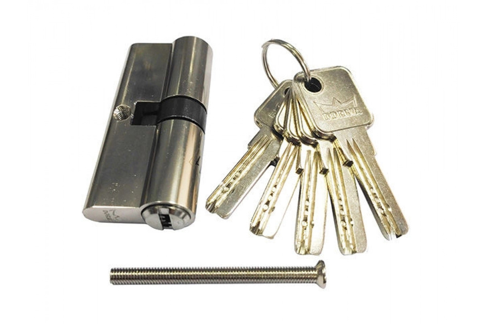 Евроцилиндр ключ-ключ dormakaba CBR-1 100 (40х60), никель. Цилиндр для ...